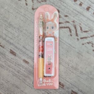 Labubu Cute Pink Mechanical Pencil Set for Kids